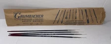 LOT of FOUR M. Grumbacher #R0 SABLE ESSENCE Series 4410 Paint Brushes, NOS W9 J4