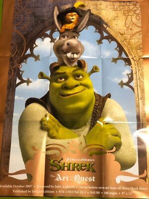 SHREK THE ART of THE QUEST POSTER COLLECTIBLE PROMO POSTER