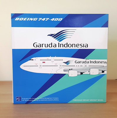 JC Wings 1/200 XX20126 Boeing 747-400 Garuda Indonesia Airlines PK