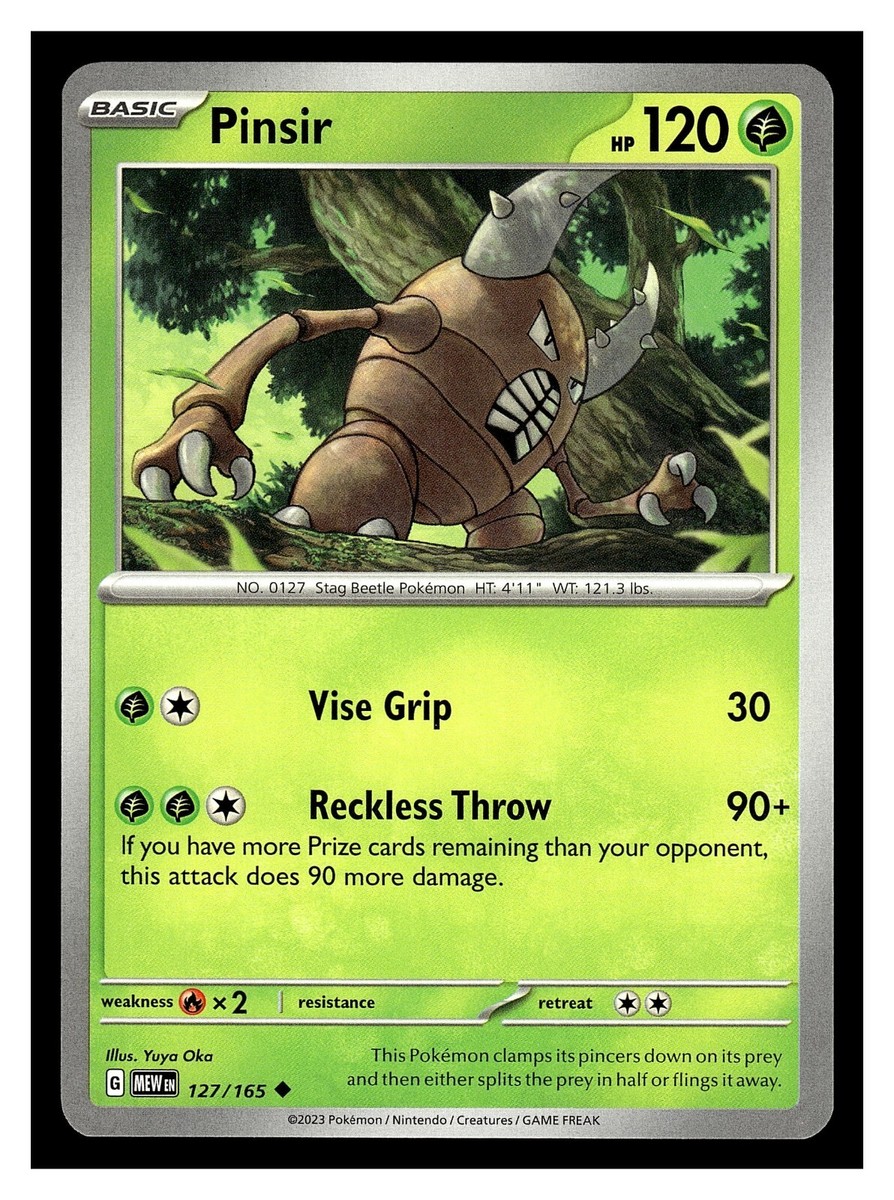 Pokemon Pinsir 127/165 Scarlet & Violet 151 | eBay