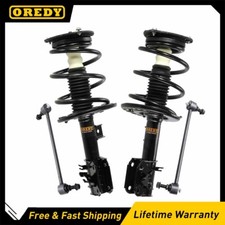 Front Struts Coil Spring + Sway Bar Links for 2009 - 2014 Nissan Maxima Assembly