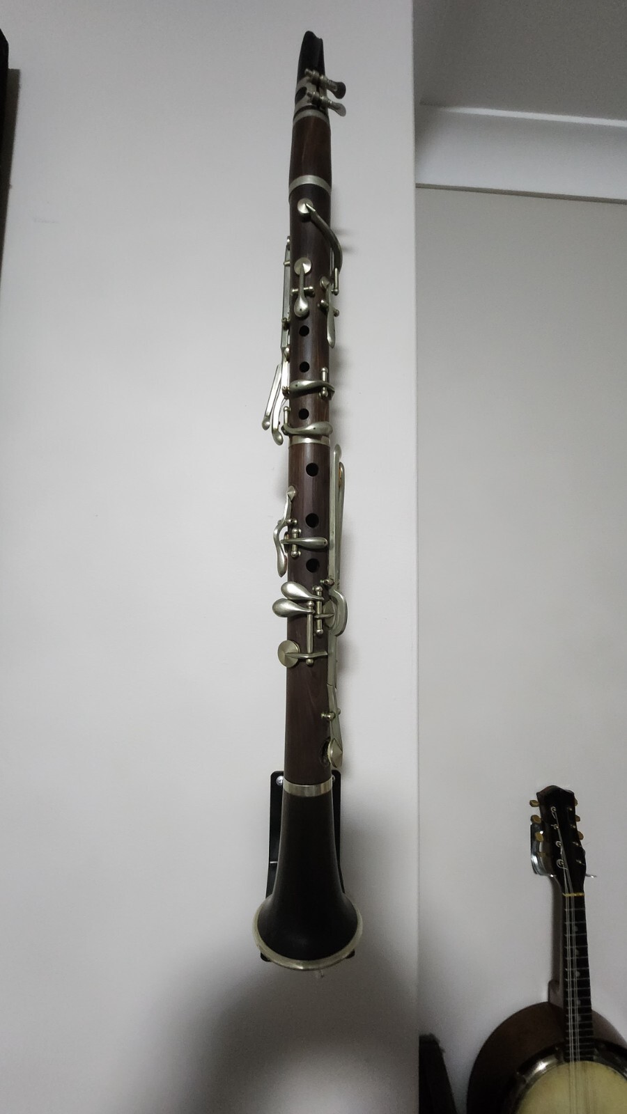 GENUINE ANTIQUE  WOODEN DUTCH CLARINET NO 7014 ,MADE IN TIBURG,NEEDS NEW PADS