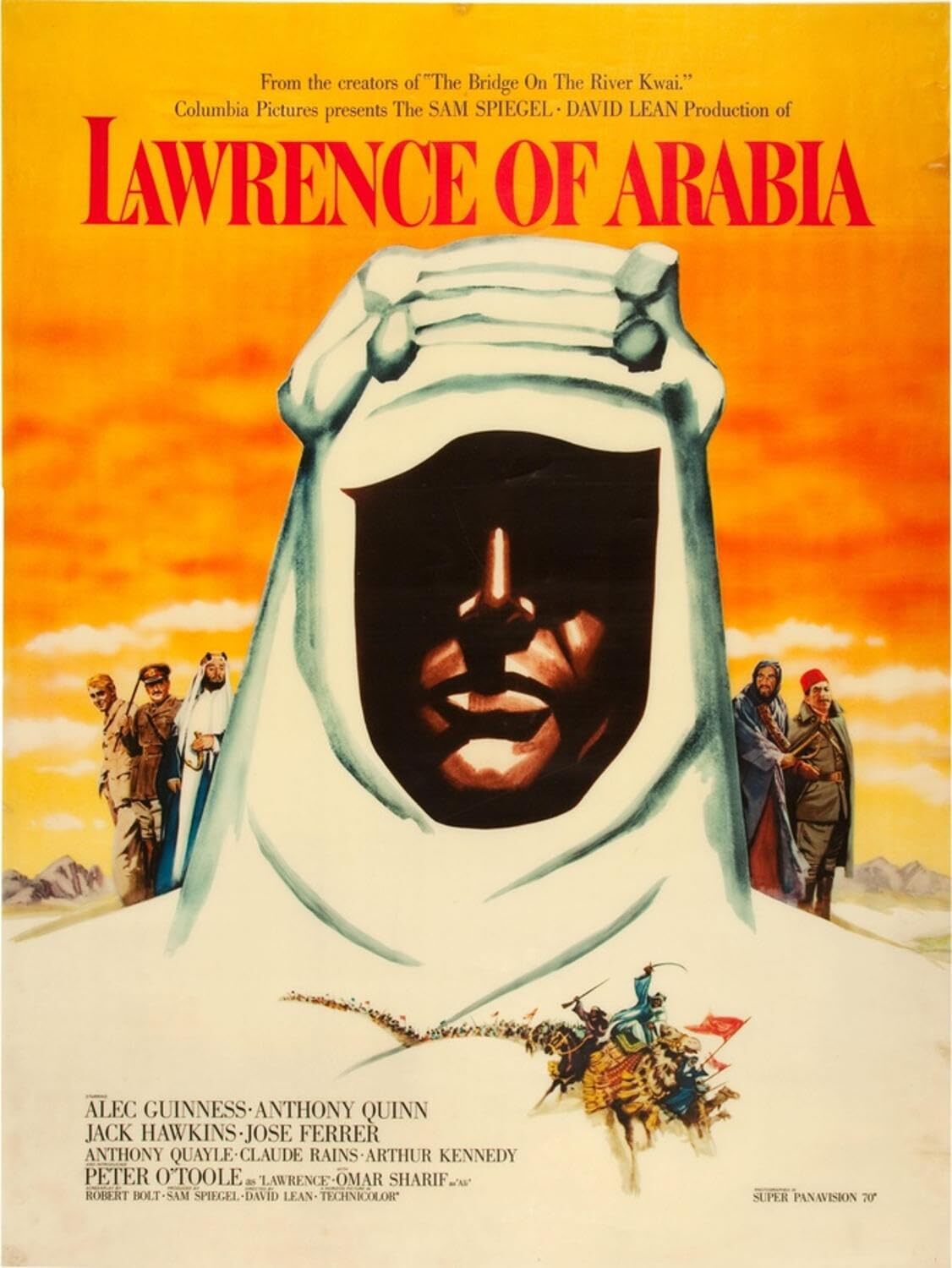 Vintage 1962 Lawrence of Arabia Wall Art Print 18x24 Inches  -image