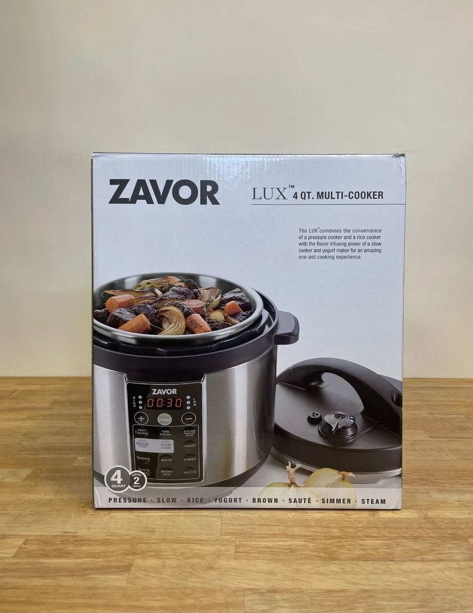 Zavor LUX 4 Quart Electric Pressure Multi Slow Cooker Stainless