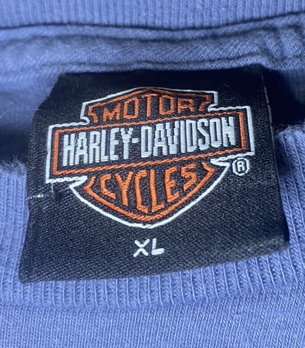 2006 Harley Davidson Of Fort Meyers Florida T Shirt Eagle Lighthouse Blue XL - Picture 5 of 8
