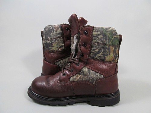 Wolverine Brown Camo Vibram Insulated Waterproof Boots Oil Resistant Mens 8 - Picture 3 of 11