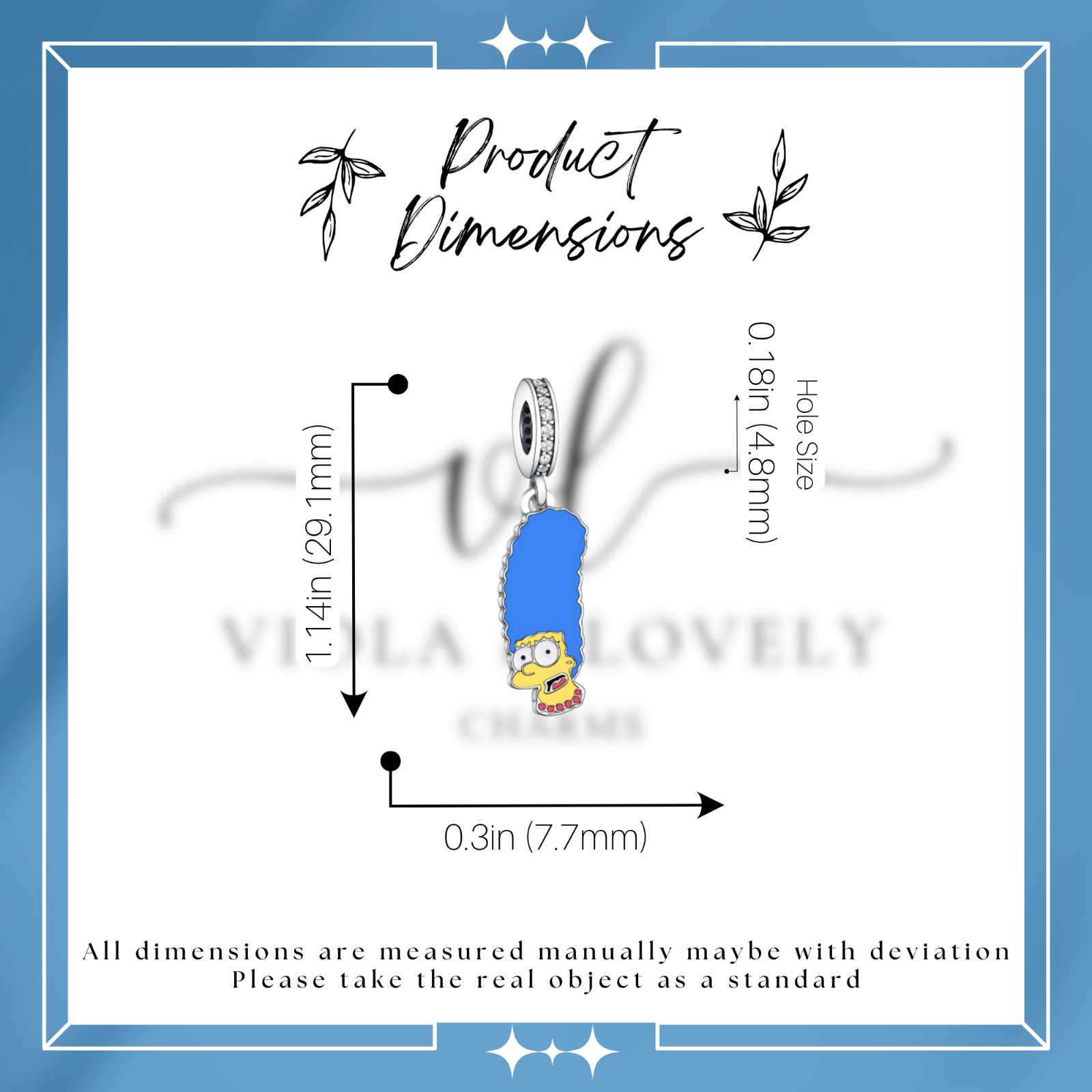 Cartoon Dangle Charm, Animation Charm, Sterling Silver Charm | eBay