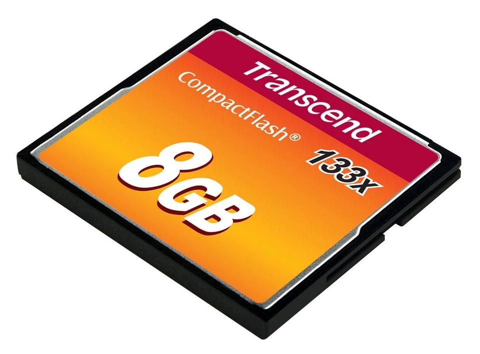 Transcend 8GB 133x Compact Flash Memory Card For Nikon Canon, TS8GCF133 - Image 2 of 3