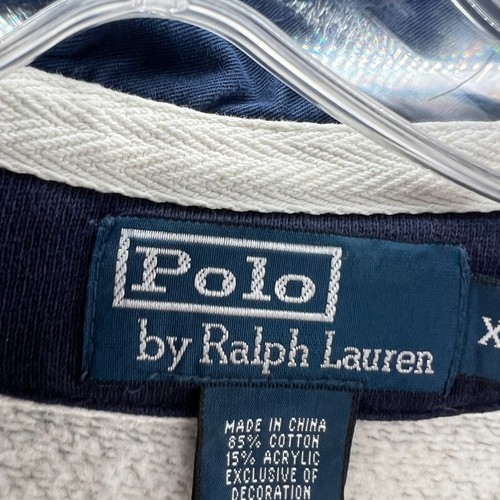 Polo Ralph Lauren Sweatshirt Mens Extra Large Anniversary Cross Flags Pullover - Picture 7 of 8