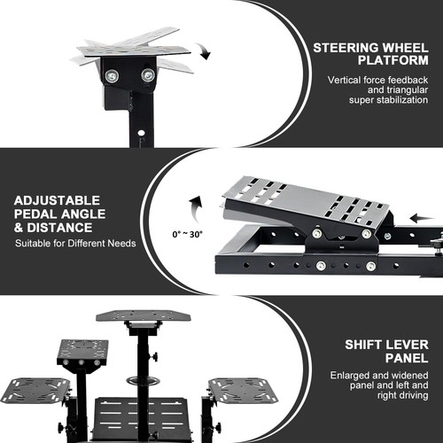Hottoby Flight &Racing Simulator Cockpit Fit for Logitech G920 G923 Thrustmaster - Afbeelding 5 van 22