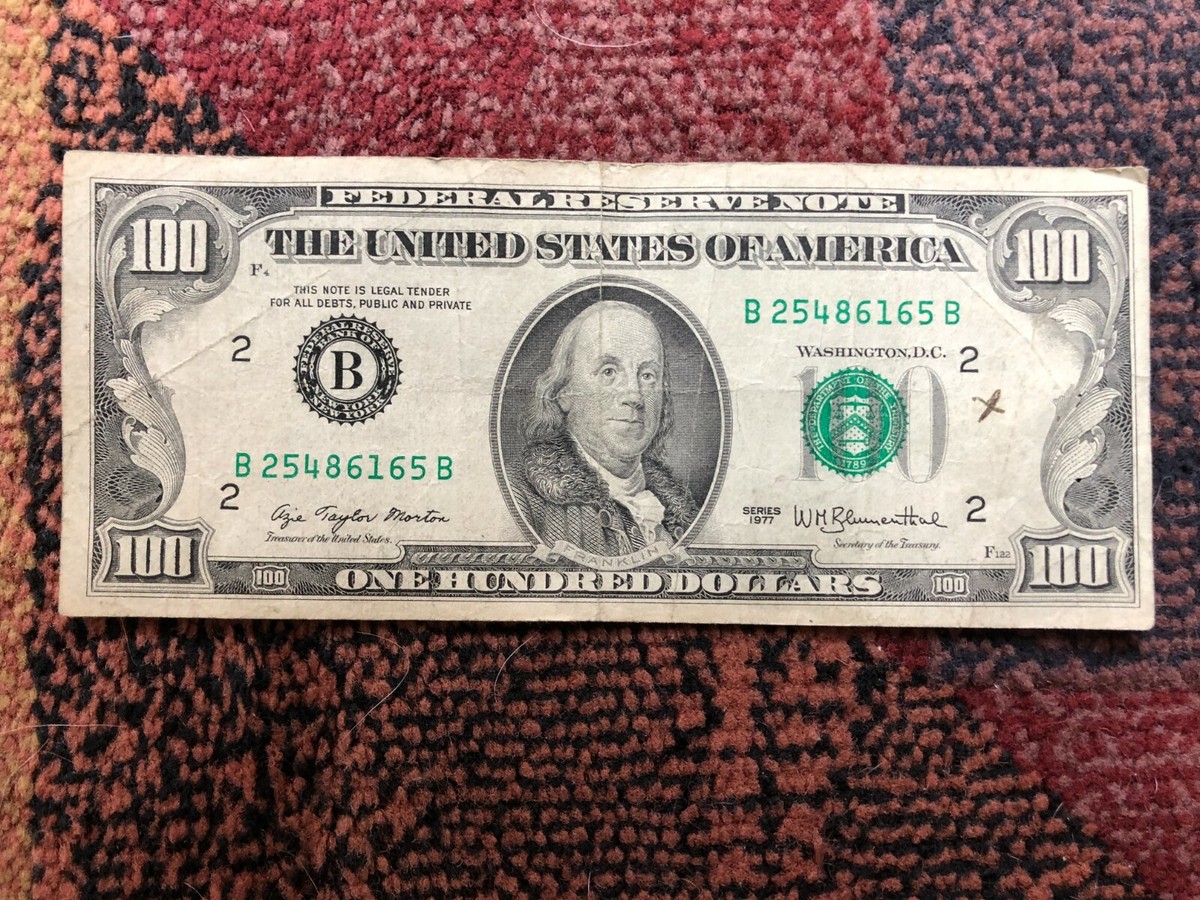 1977 $100 Dollar Bill Federal Note New York Vintage. | eBay