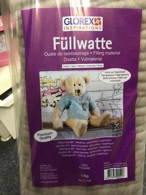 GLOREX Premium Füllwatte braun od. weiss Hochbauschwatte Stopfwatte waschbar 60°