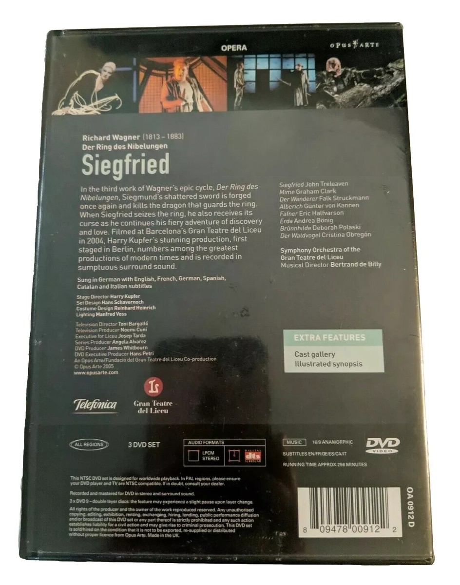New Wagner Siegfried (DVD, 2005, Barcelona Opera, Box Set, 3