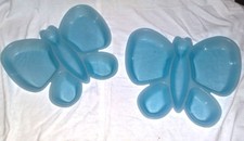 ✿COPPIA 2 VASSOIO PIATTO APERITIVO FARFALLA ANTIPASTO ANTIPASTIERA PARTY FESTE✿