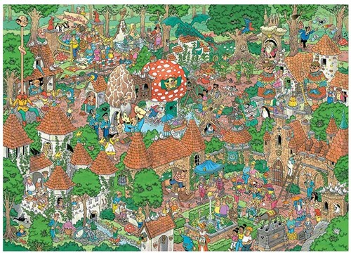 NEW Jumbo Jigsaw Puzzle 1000 Pieces 20045 Jan van Haasteren Fairytale Forest - Picture 2 of 2