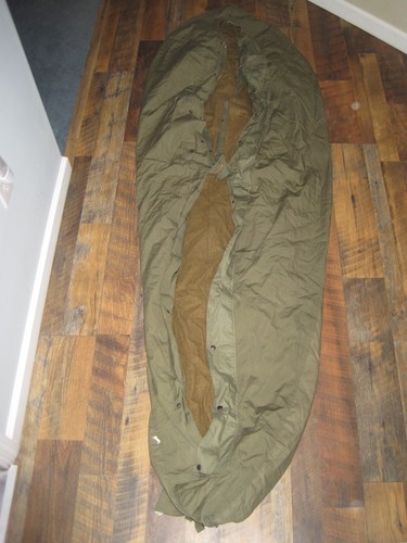Vintage Antique US Military WWII Wool Sleeping Bag w/ 1945 Cover Case