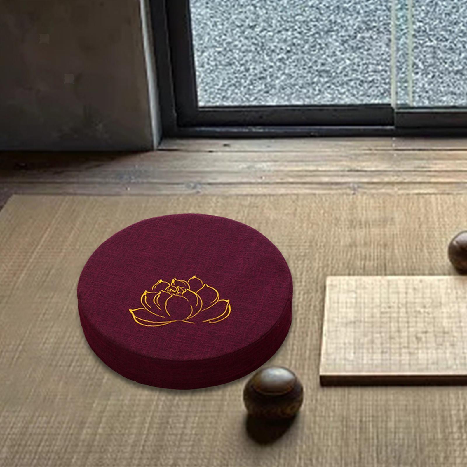 Cojín de meditación cojín de yoga: cojín de tatámico cojín de suelo Zafu meditación