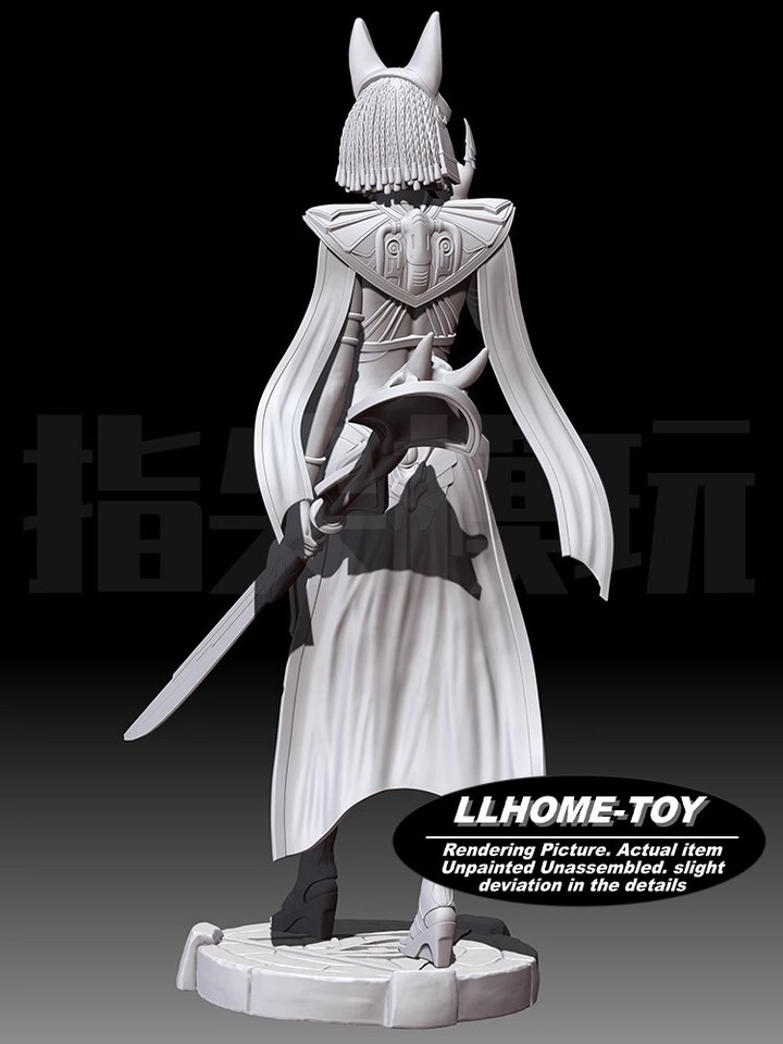 Anime character Cleopatra hot girl cat take a knife Resin 3D Print GK