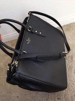 MOVING SALE KATE SPADE BLACK LEIGHANN TOTE BAG WKRU3927 RETAIL