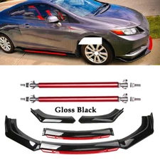 For Toyota Camry SE XSE Front Bumper Lip Body Kit Splitter Spoiler Gloss Black