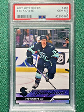 2023-24 Upper Deck #465 Tye Kartye Rookie Young Guns Seattle Kraken PSA 10 RC!