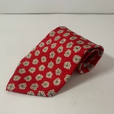 TOMMY BAHAMA made in USA 100% Silk Tie Men's Red Cream Black Floral Necktie 60X4