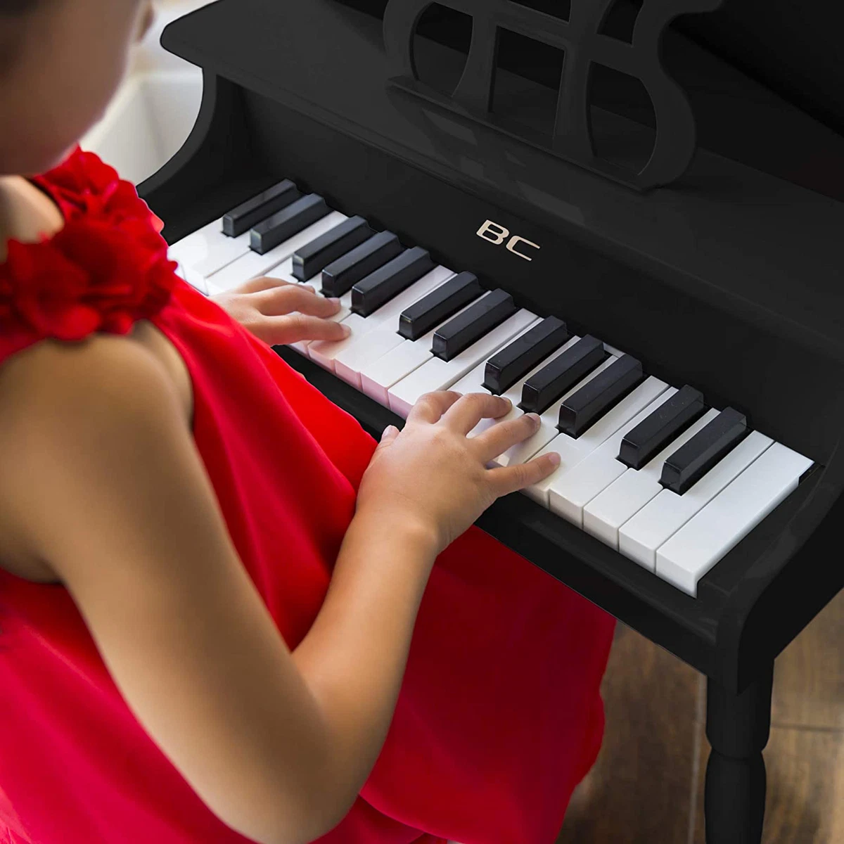 Best Choice Products Kids Classic Wood 30Key Mini Grand Piano
