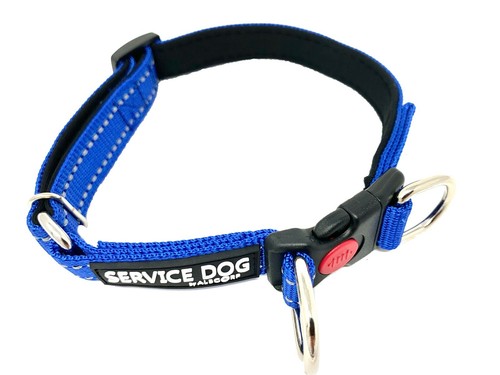 ALBCORP Reflective Service Dog Collar- Rubber Patch-Durable Nylon - Picture 33 of 54
