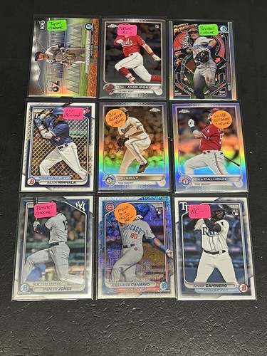 Huge Lot -MLB Autographs, 1st Bowman Refractors,Short Prints-RCs-100 Total ✅🔥 - Picture 3 of 11