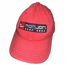 Ron Jon Surf Shop Youth Hat Red Stretch Fit Surfing Blue Logo Kids Boy Girl RJ