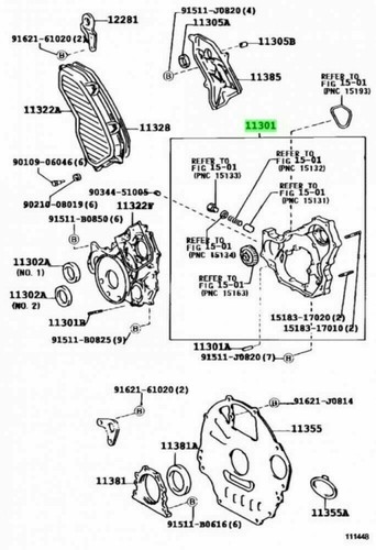 TOYOTA Genuine 11301-17030 Oil Pump 1HD For LAND CRUISER 4.2 LTR DIESEL NEW OEM - Picture 2 of 12