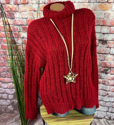 Grobstrick Oversize Pullover Lang Damen Grobstrick Pullover Lang