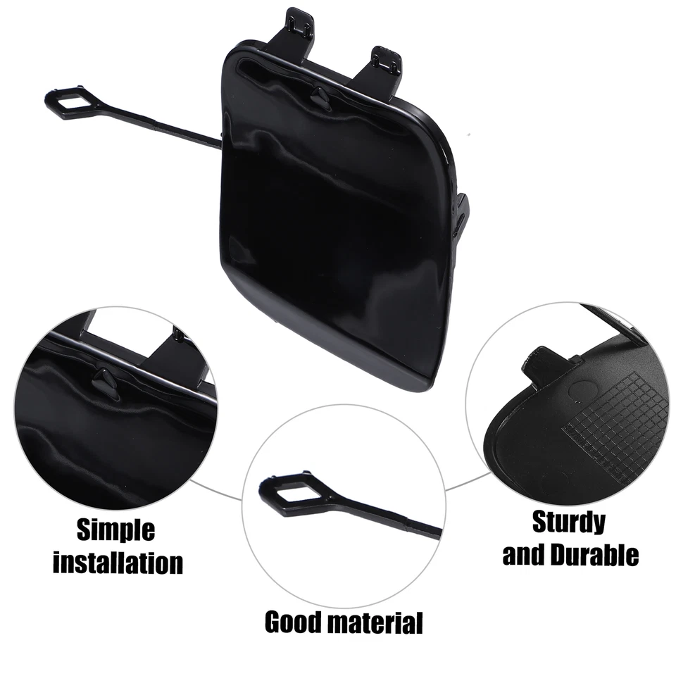 Cubierta de gancho de ojo de remolque para parachoques delantero derecho para Mercedes Benz GLA45 2015-2017 Foto 3 de 4