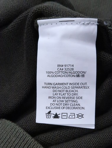 NWT A|X ARMANI EXCHANGE MENS MEDIUM VINTAGE ARMY MILITARY POCKET SWEATER COTTON - Picture 13 of 13