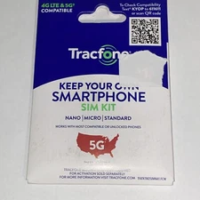 B Tracfone KYOP Keep Your Own Phone Sim Card 3/1 Kit CDMA Cell Phone