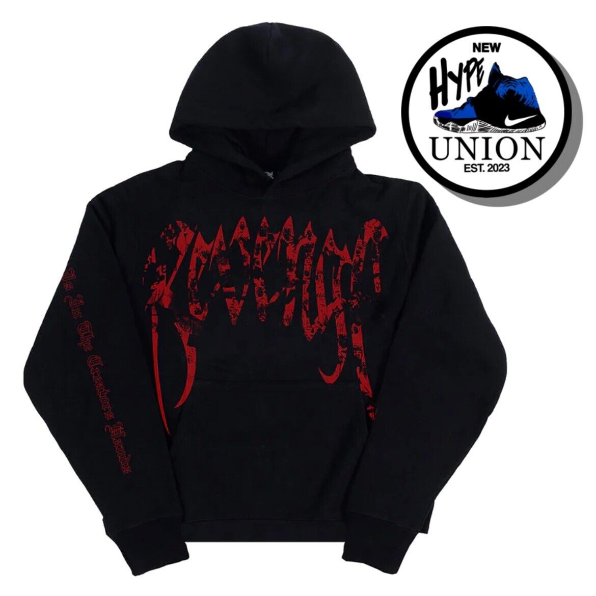 JUICE WRLD 999 x Revenge 'Collage' Hoodie Black Red Small JUICE WRLD 999 x Revenge 'Collage' Hoodie Black Red Small