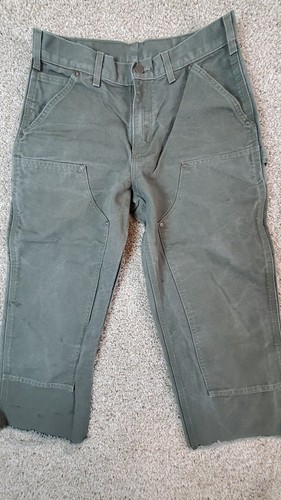 MINT Carhartt EB136 MOS Sz 30 x 23 Washed Duck Double Knee Work Carpenter Pants - Picture 2 of 10