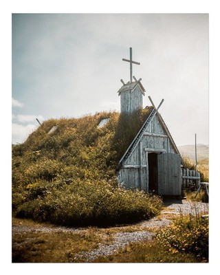 Rustikale Landkirche Wandkunst f�r Heimdekoration Rustikale Natur L�nd
