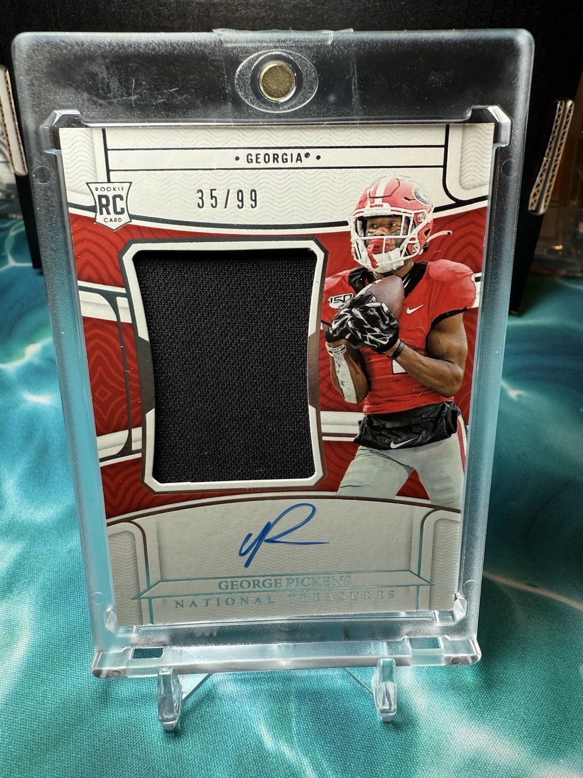 George Pickens Panini National Treasures Collegiate #60 College Materials Signature