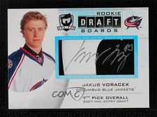 2008-09 Upper Deck The Cup Rookie Draft Boards /25 Jakub Voracek #DB-JV Auto 0ll