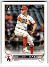 2022 Topps Jhonathan Diaz #332 Los Angeles Angels ROOKIE CARD BEAUTY!