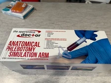 Phlebotomy practice kit with simulation arm. IV practice, EMT, NURSE, MEDIC