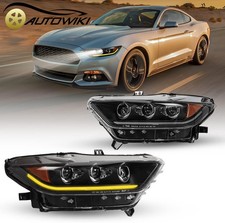 Headlights Led Drl Sequential For 2015 2016 2017 Ford Mustang Front Headlamps