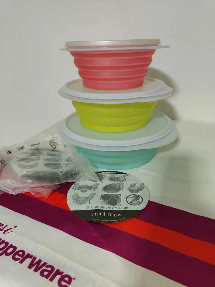 Set Ciotole Mini Max Tupperware 2L 1.5L 950ml Nuove - Immagine 4 di 4