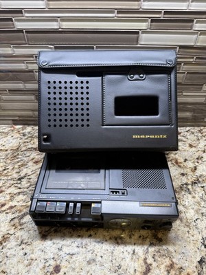 Marantz PMD201 Portable Professional Cassette Recorder With Vinyl Case Power Sup