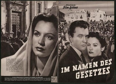 Filmprogramm IFB Nr. 1090, Im Namen des Gesetzes, Massimo Girotti, Jone Salinas 