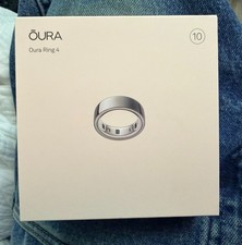 Oura Ring Gen 4 Silver Size 10   Brand New Factory Sealed   Unopened