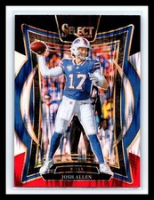 💥 JOSH ALLEN 2024 Select Black & Red Shock Prizm # 34 Concourse Holo Bills