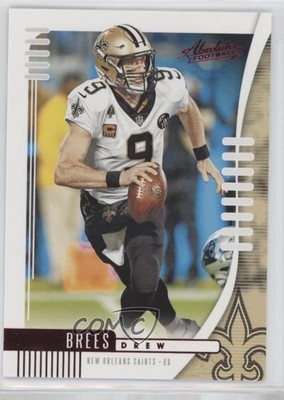 2019 Panini Absolute Red Drew Brees #76 HOF 0q1p