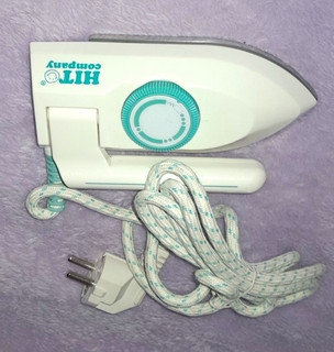 HIT company travel iron HB 2900 200W 120/230 240V white/turquoise